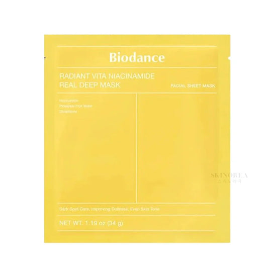 Biodance - Radiant Vita Niacinamide Real Deep Mask 34g