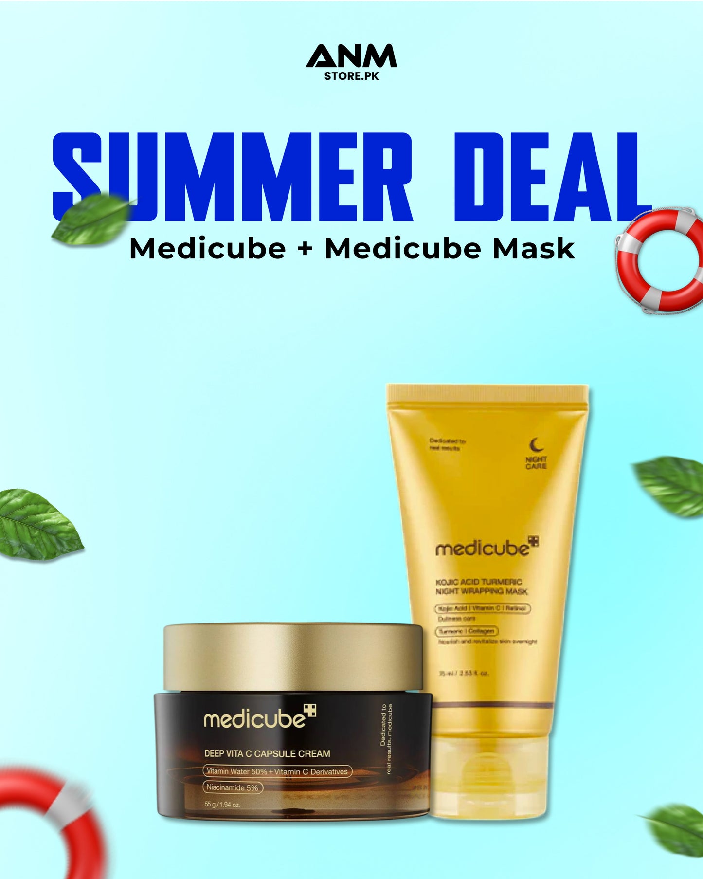 Medicube Capsule Cream + Medicube Kojic Acid Peel Off Mask