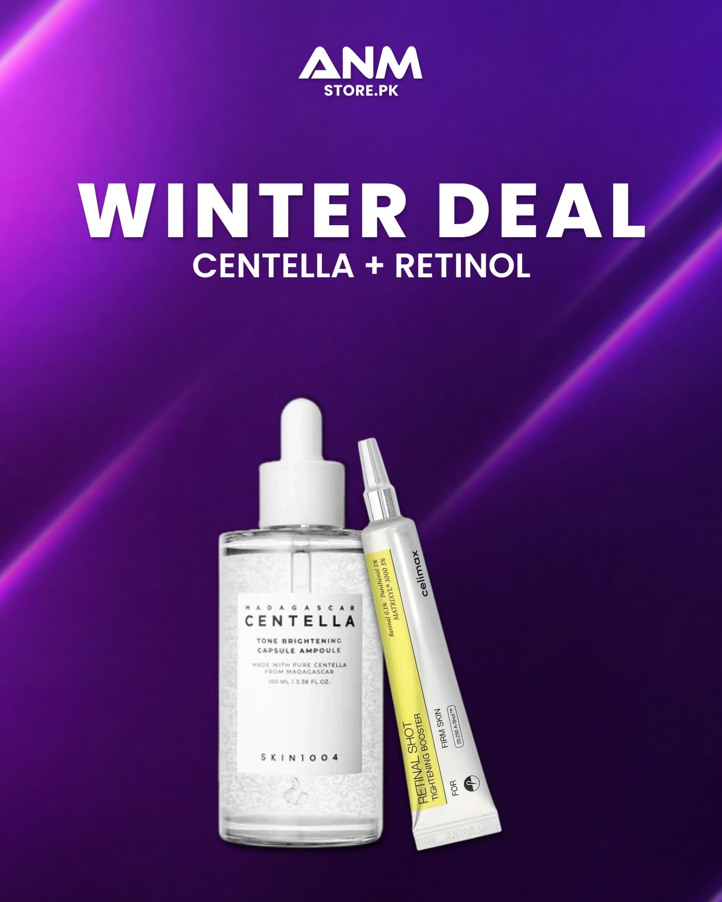 Centella Tone Brightening Capsule Ampoule + Celimax Retinal Shot