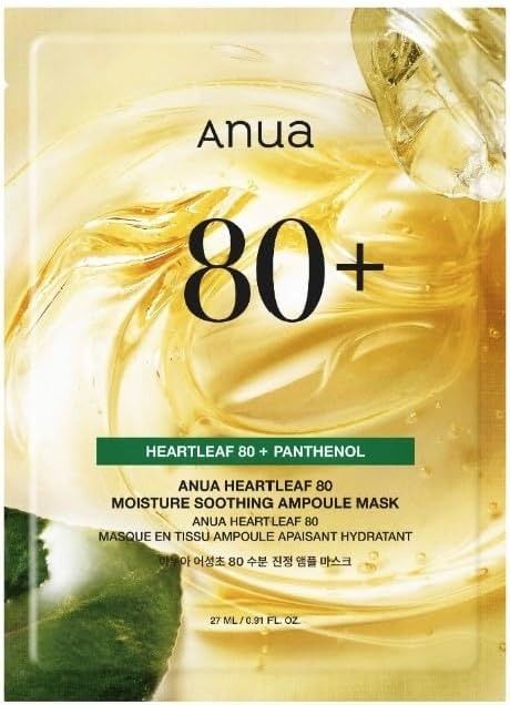 Anua Heartleaf 80+ Moisture Soothing Ampoule Mask