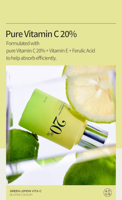 Anua Green Lemon Vitamin C Blemish Serum 20 g