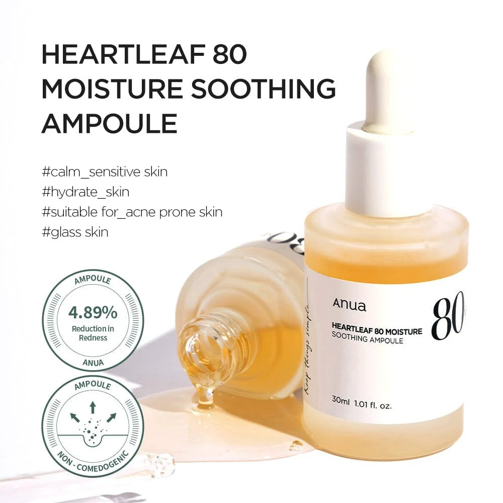 Anua Heartleaf 80% Moisture Soothing Ampoule 30 ml