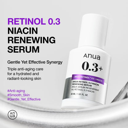 Anua Nano Retinol 0.3% + Niacin Renewing Serum 30 mL