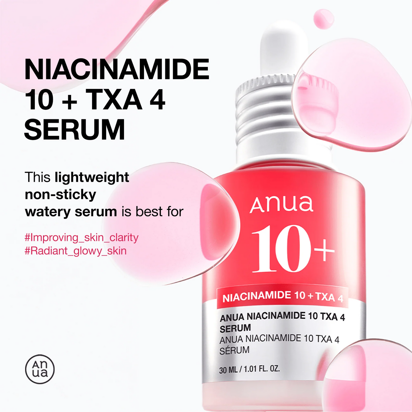Anua Niacinamide 10% + TXA 4% Serum 30 mL