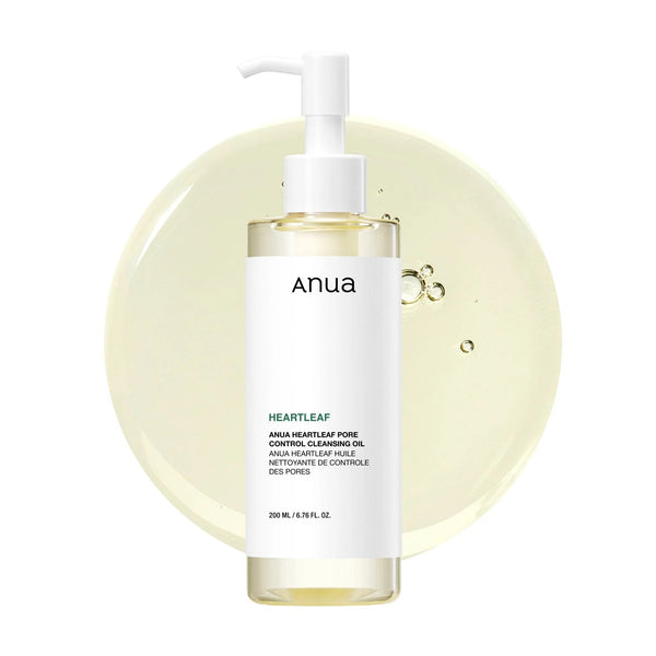 Anua Heartleaf Pore Cleansing Oil Mild, Sensitive Skin Face Wash, Oil Cleanser, Makeup Blackhead Remover, Korean Skin Care, Non-Comedogenic, Fragrance Free 6.76 Fl Oz (200mL)