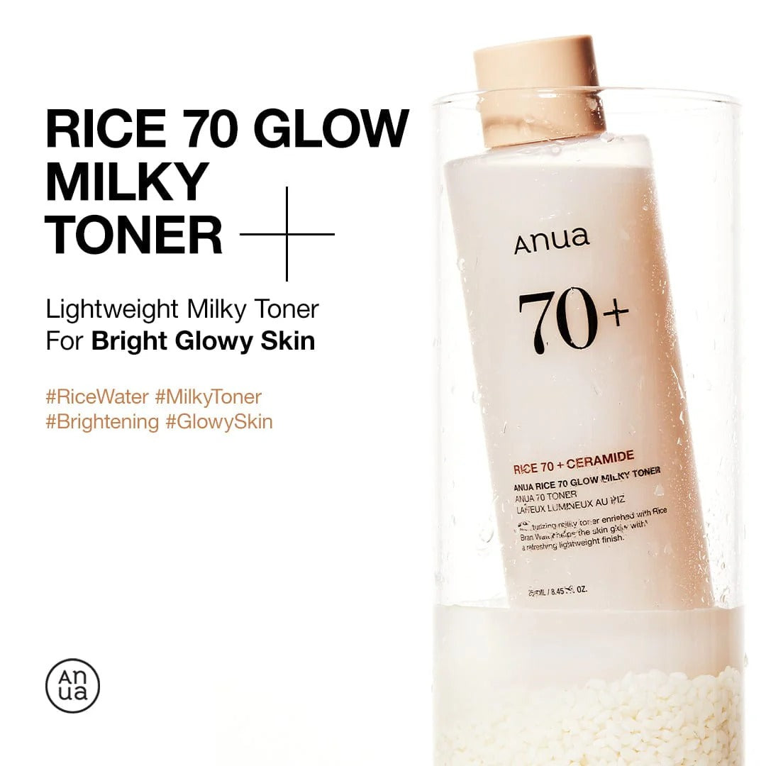 Anua Rice 70 Glow Milky Toner 250 mL