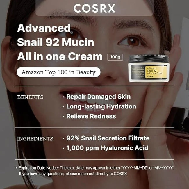 Cosrx Advanced Snail 92 All In One Cream 100grams