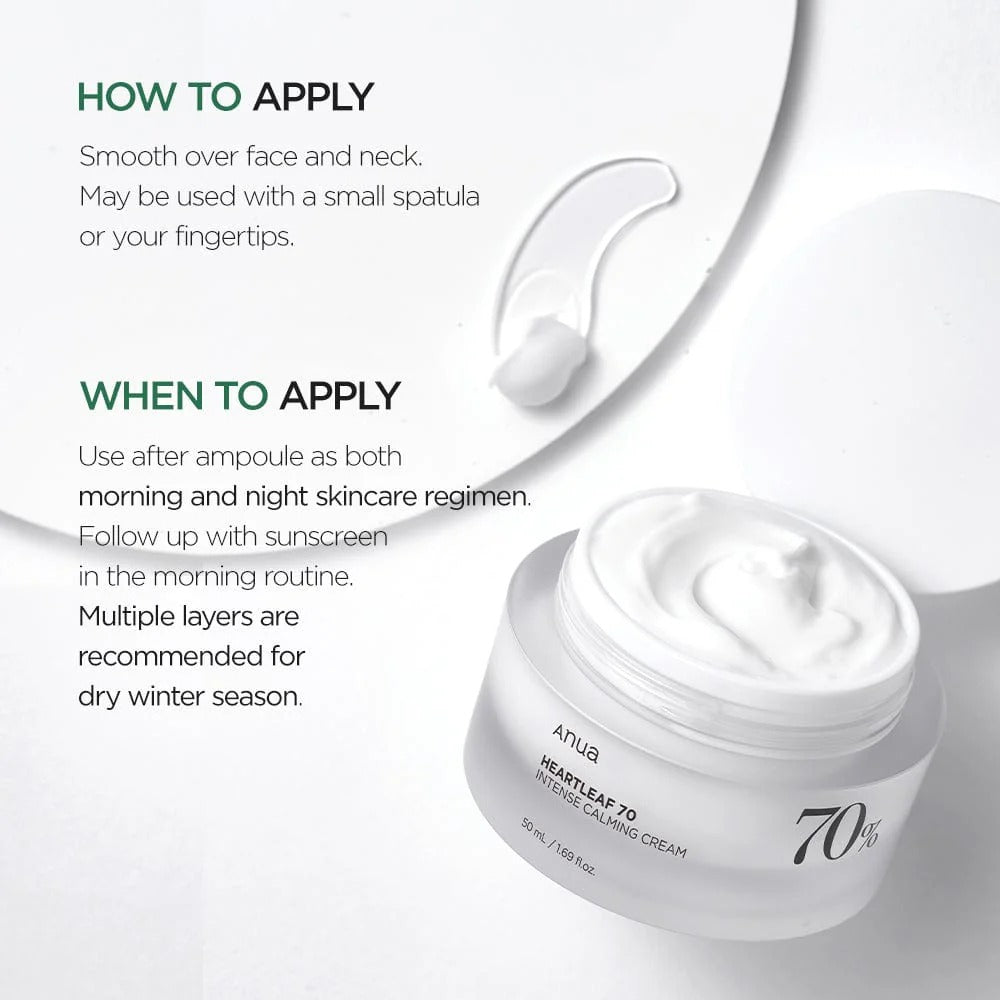 Anua Heartleaf 70 Intense Calming Cream 50 mL