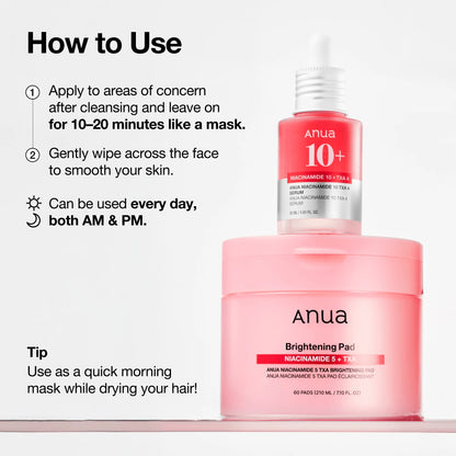 Anua Niacinamide 5 TXA Brightening 60 Pads
