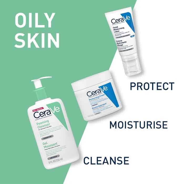 CeraVe Gel Foaming Cleanser for Normal to Oily Skin 236mL