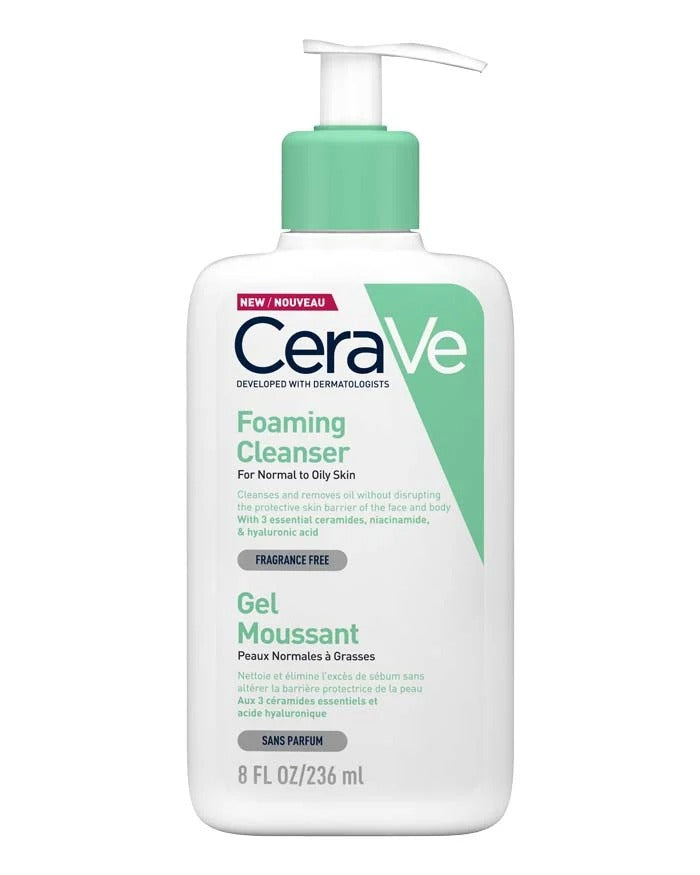 CeraVe Gel Foaming Cleanser for Normal to Oily Skin 236mL