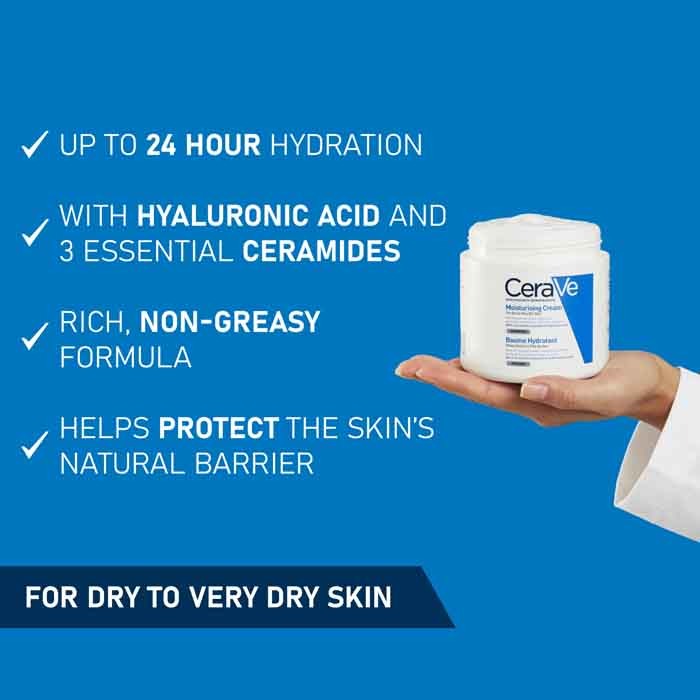 CeraVe Moisturising Cream For Dry to Very Dry Skin 340g