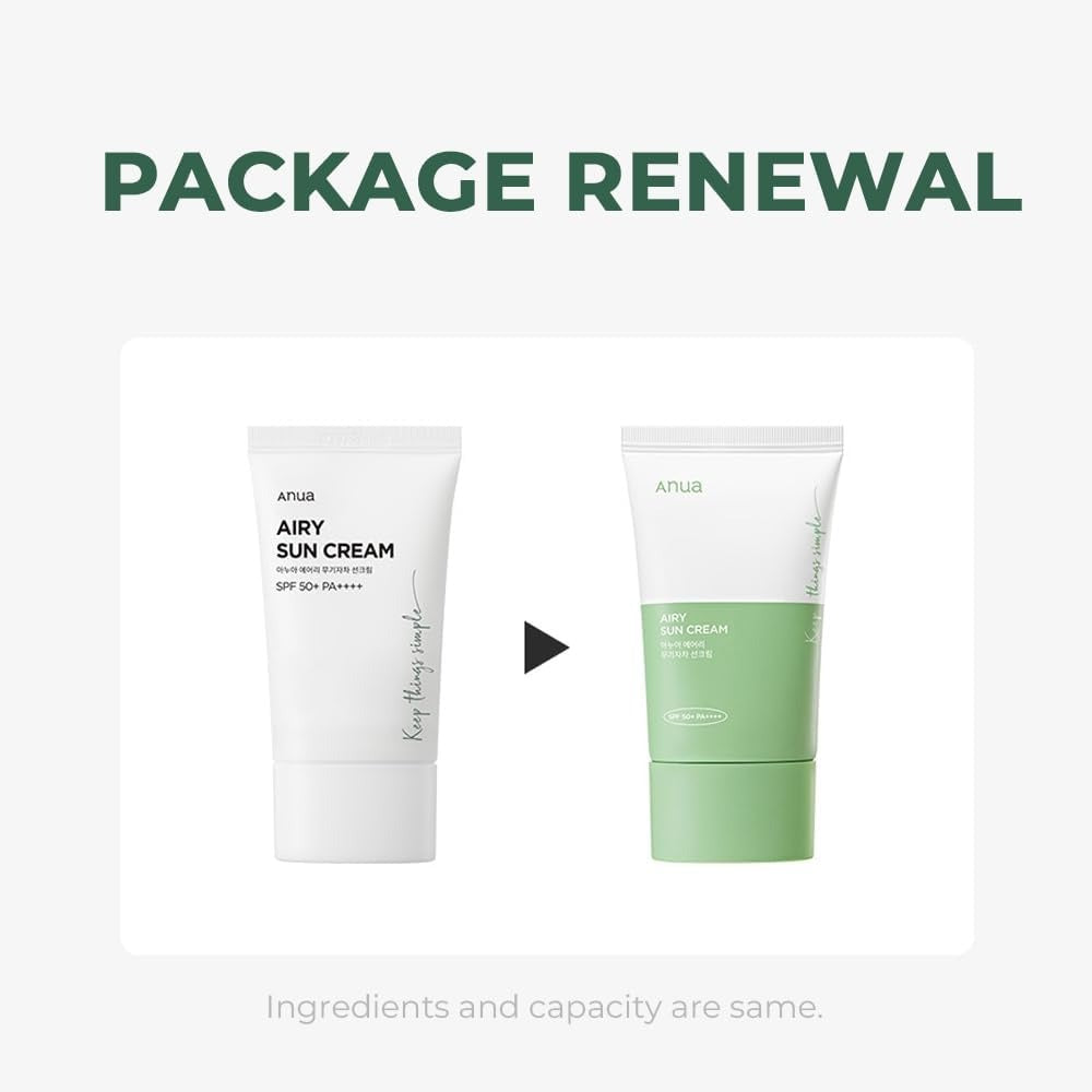 Anua Airy Sun Cream Renewed Version 50 mL