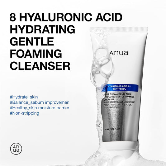 Anua 8 Hyaluronic Acid Hydrating Gentle Foaming Cleanser 150 mL